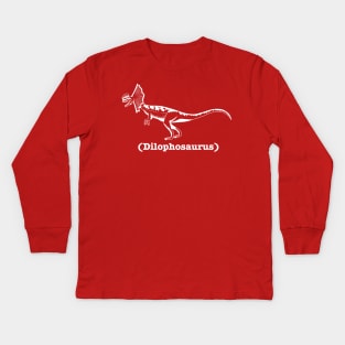 Dilophosaurus Kids Long Sleeve T-Shirt